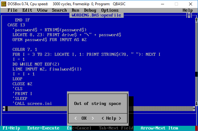 A clear ripoff of QBASIC